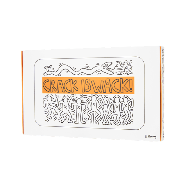 K. Haring Glass Rolling Tray - Headshop.com
