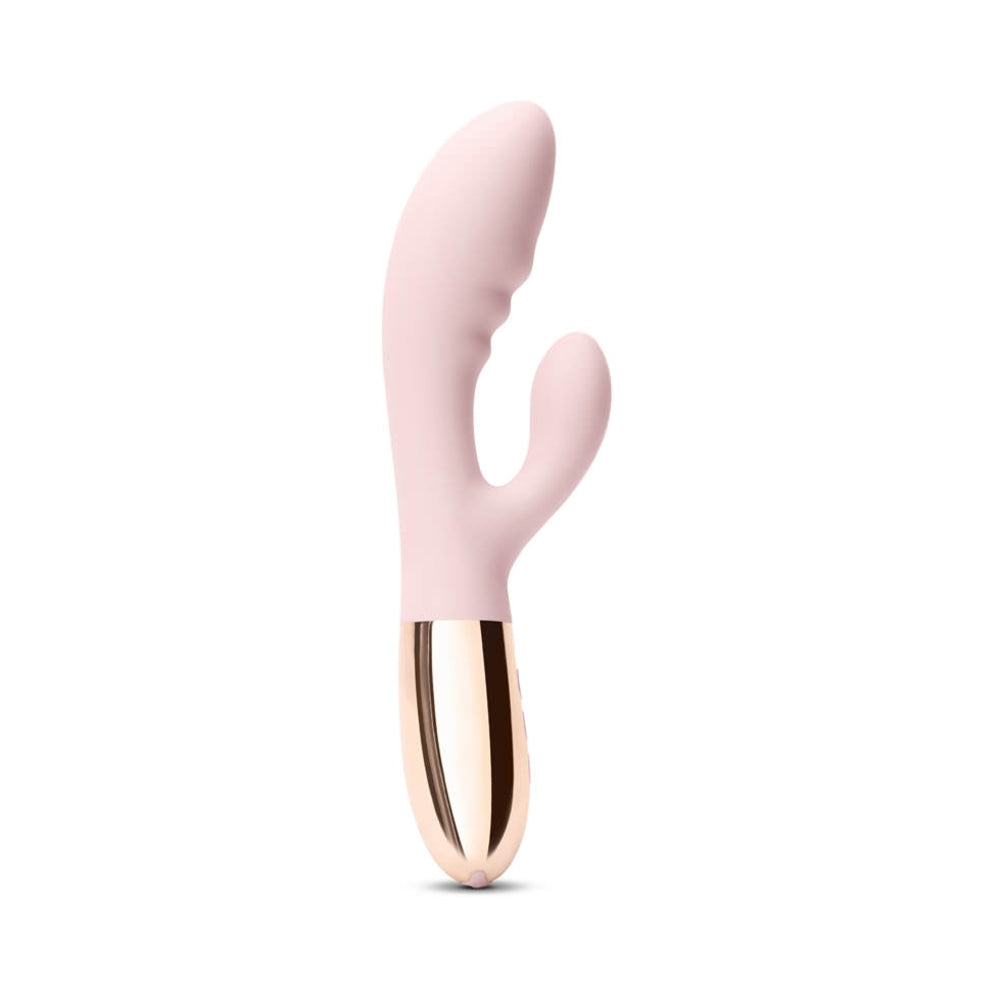 Le Wand Blend Rechargeable Double-Motor Silicone Rabbit Vibrator Rose Gold - Headshop.com