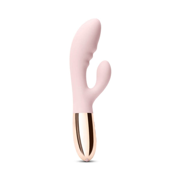 Le Wand Blend Rechargeable Double-Motor Silicone Rabbit Vibrator Rose Gold - Headshop.com