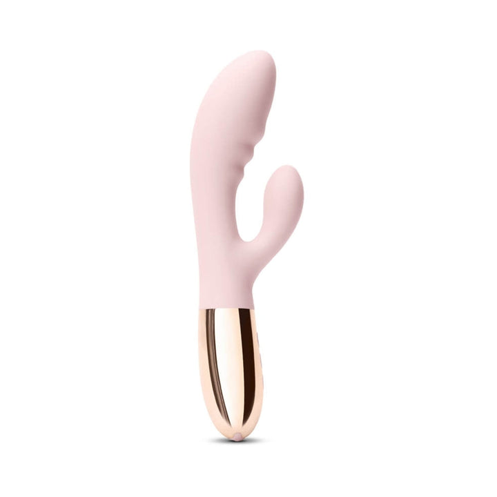 Le Wand Blend Rechargeable Double-Motor Silicone Rabbit Vibrator Rose Gold - Headshop.com