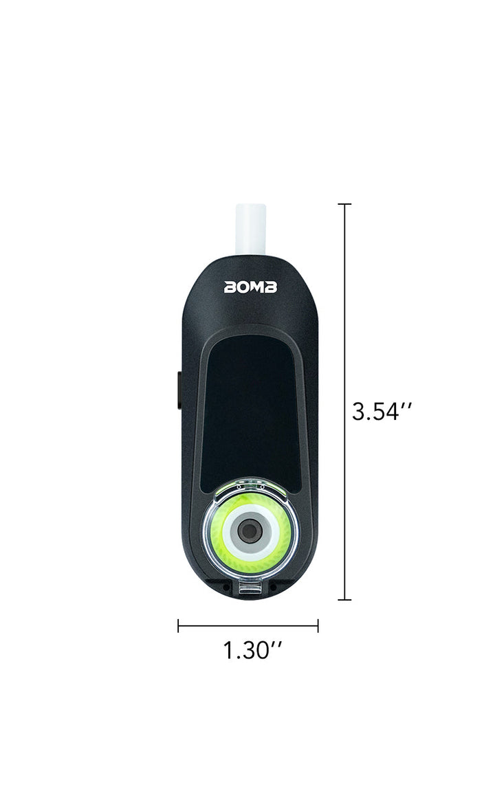 New Bomb × VapX Magic Bean Mobile Concentrate Vaporizer- Onyx Black