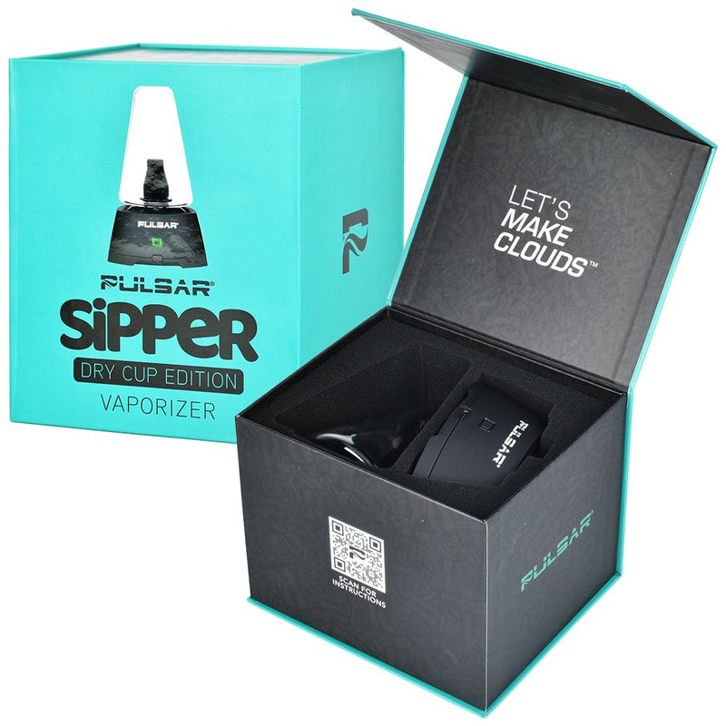 Pulsar Sipper Dual Use Concentrate or 510 Cartridge w/ Dry Cup - 1500mAh / Black - Headshop.com