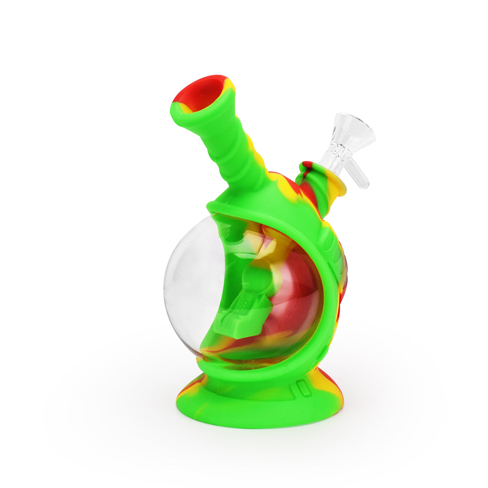 Ritual - 7.5'' Silicone Astro Bubbler - Rasta - Headshop.com