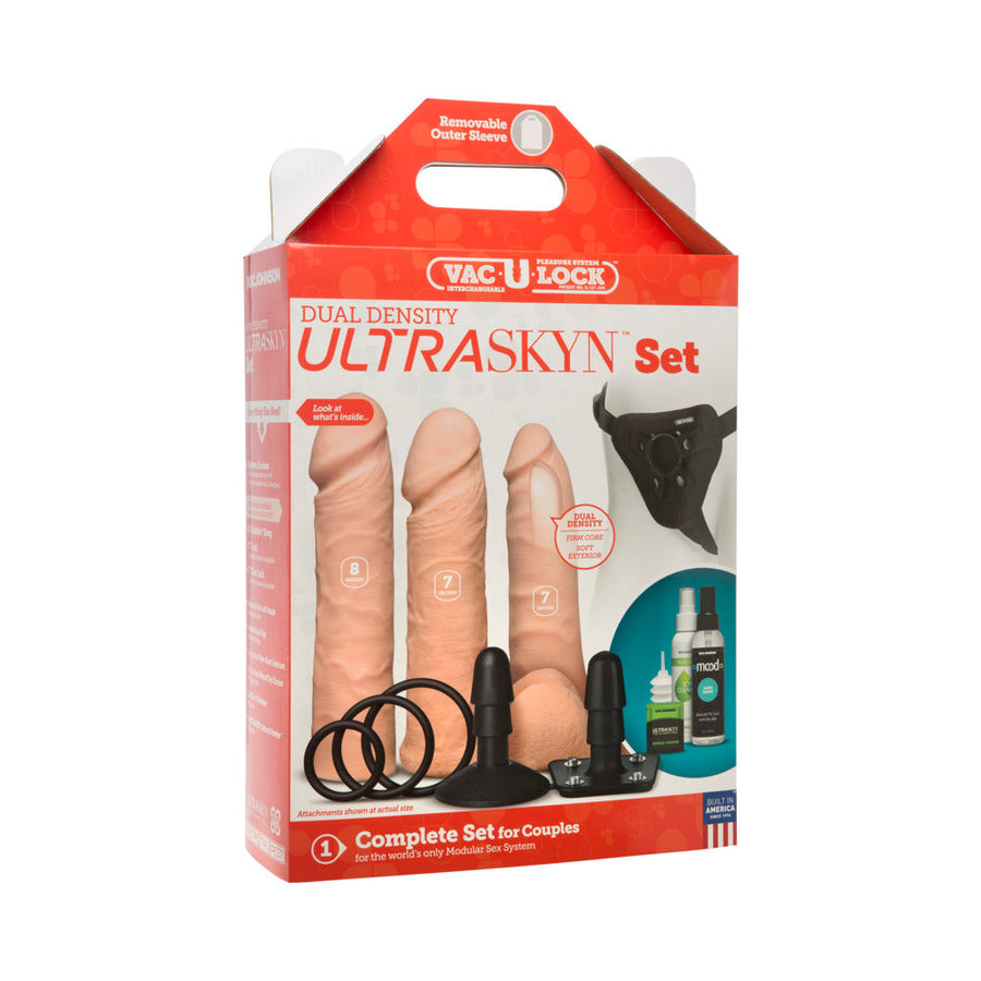 Vac-U-Lock Dual Density ULTRASKYN Set Vanilla - Headshop.com