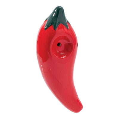 Wacky Bowlz Chili Pepper Ceramic Hand Pipe - 4" - Headshop.com