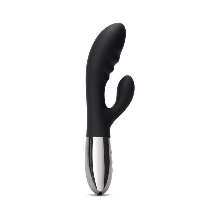 Le Wand Blend Rechargeable Double-Motor Silicone Rabbit Vibrator Black - Headshop.com