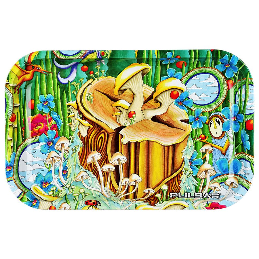 Pulsar Metal Rolling Tray - Where Love Is Alive / 11"x7" - Headshop.com