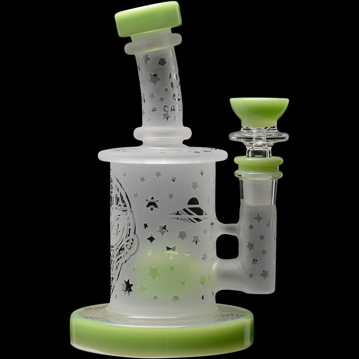 Calibear Sandblasted Flower Of Life Mini Can Bong - Headshop.com