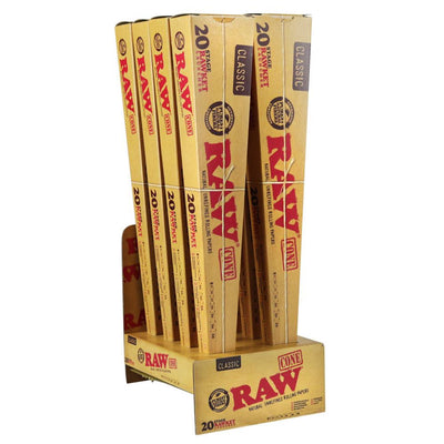Raw Classic 20 Stage Rawket Launcher Pre-rolled Cones - Headshop.com