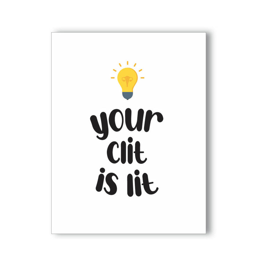 Your Clit is Lit Naughty Kard - Headshop.com