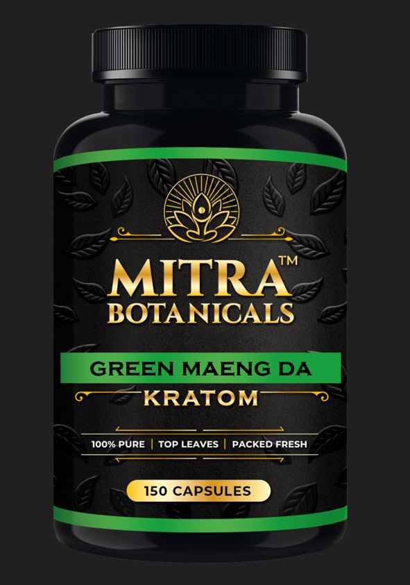 Mitra Botanicals Green Maeng Da – Kratom (150 Capsules) - Headshop.com