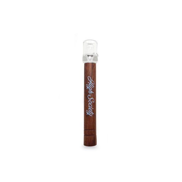High Society | American Walnut & Glass Taster Pipe - Headshop.com