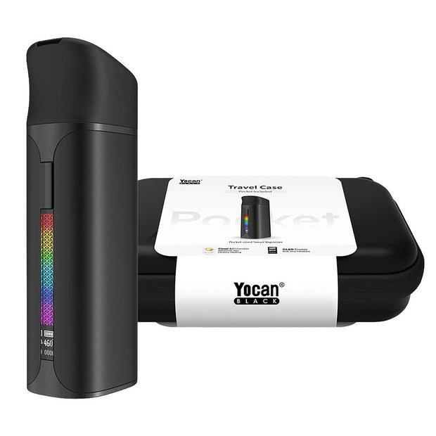 Yocan Black Pocket Mini Concentrate Vaporizer w/ Travel Case - 1300mAh / Black