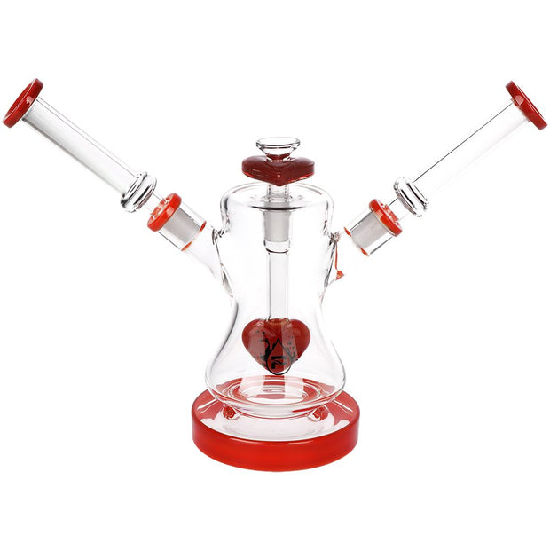 Pulsar Date Night: Part 2 Dual Neck Glass Water Pipe | 8.5" | 14mm F