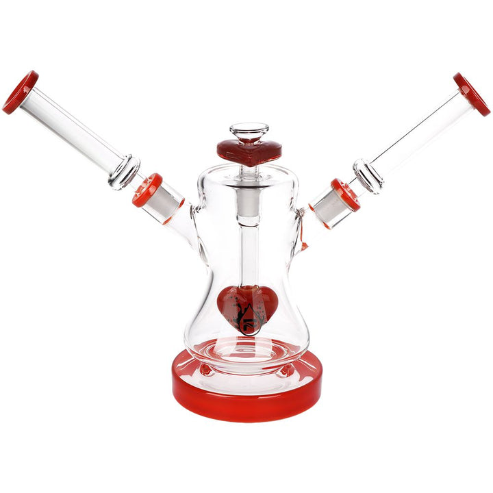 Pulsar Date Night: Part 2 Dual Neck Glass Water Pipe | 8.5" | 14mm F