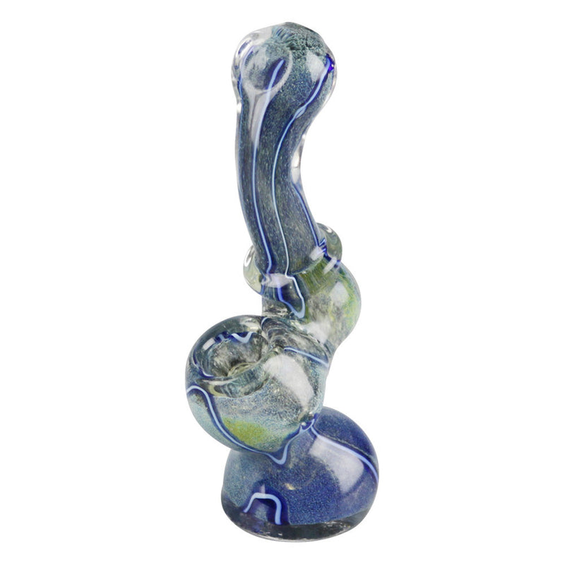 Worked Fritted Bubbler Hand Pipe - Headshop.com