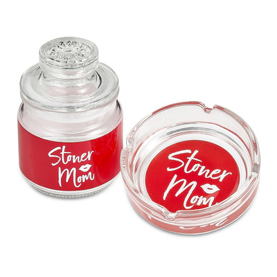 Ashtray and Stash Jar set - Stoner Mom - Headshop.com