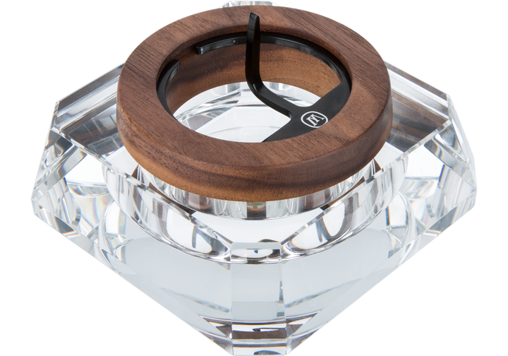 Marley Natural Black Walnut Crystal Ashtray - Headshop.com