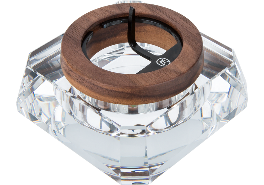 Marley Natural Black Walnut Crystal Ashtray - Headshop.com