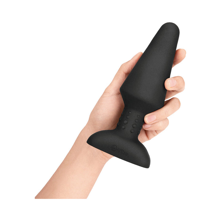 b-Vibe Rimming XL Rotating and Vibrating Remote Control Plug Black - Headshop.com
