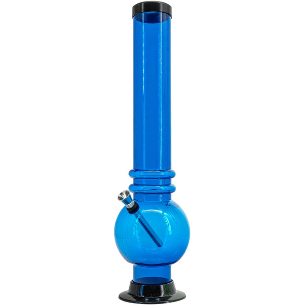 Acrylic Bubble Base Bong - 12-15"