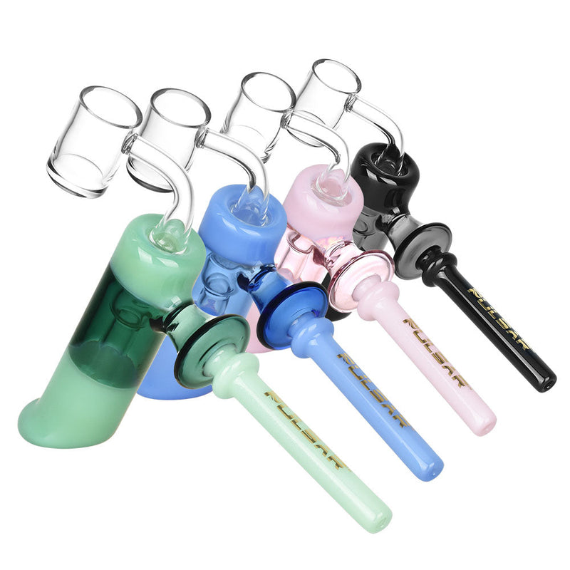 Pulsar Hammer Bubbler Concentrate Pipe - 7" / 14mm F /  Colors Vary - Headshop.com