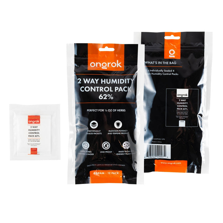 Ongrok 2-Way 62% Humidity Packs | 3 sizes (Small, Medium, Large) - Headshop.com