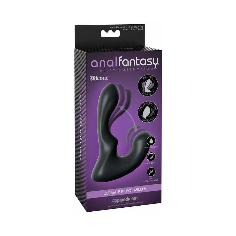 Pipedream Anal Fantasy Elite Collection Ultimate P-Spot Milker Black - Headshop.com