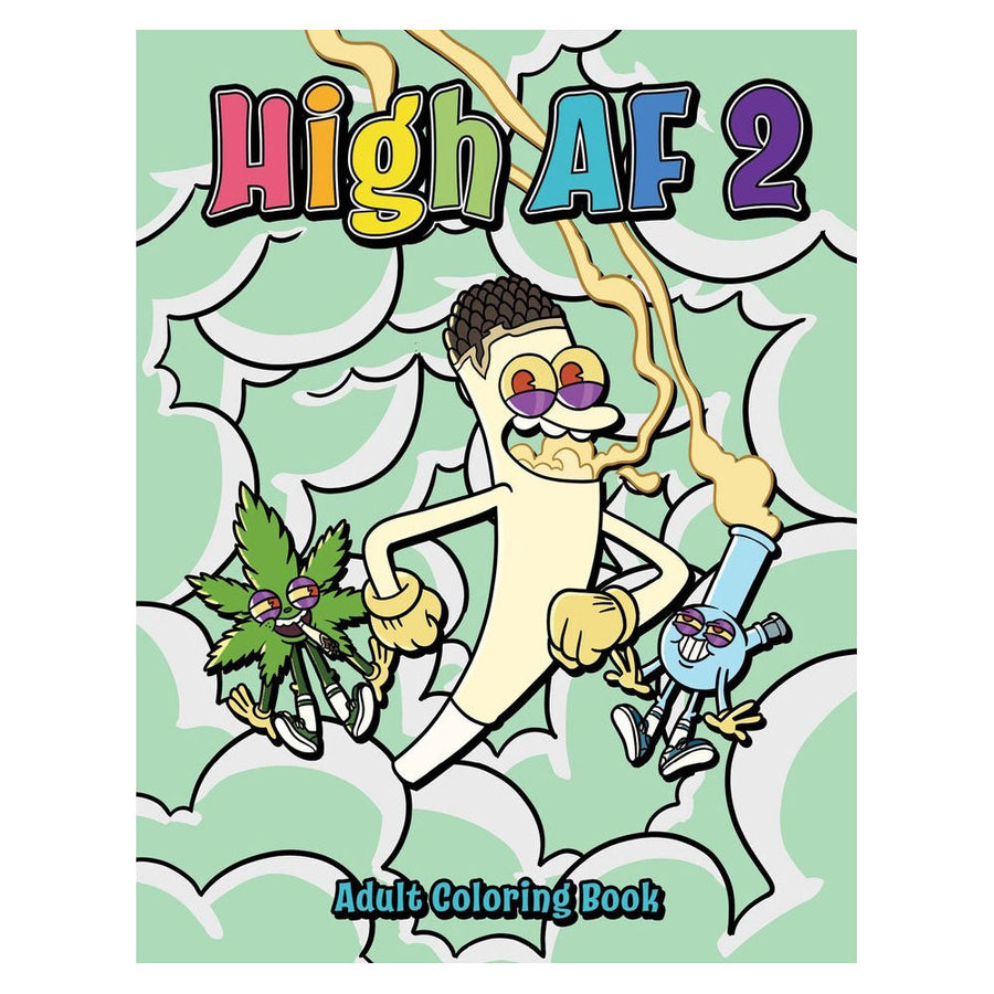 Wood Rocket High AF 2 Adult Coloring Book - 8.5"x11" - Headshop.com