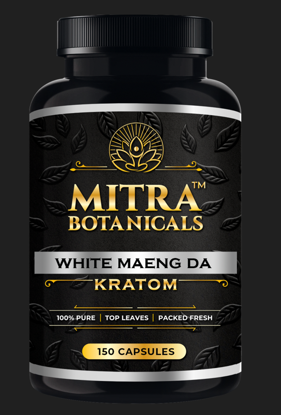 Mitra Botanicals White Maeng Da – Kratom (150 Capsules) - Headshop.com