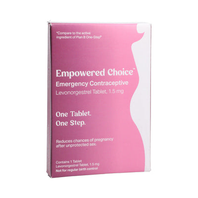 Versea Empowered Choice Emergency Contraception Single Levonorgestrel 1.5 mg tablet - Headshop.com