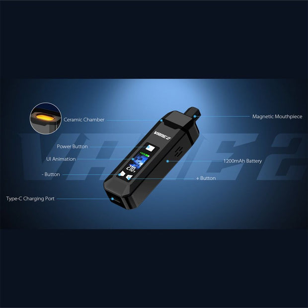 Yocan Vane 2 Dry Herb Vaporizer | 1200mAh - Headshop.com
