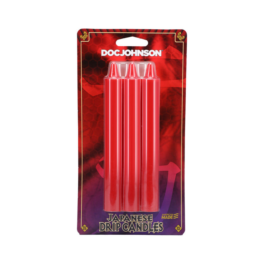 Japanese Drip Candles 3-Pack Red - Headshop.com