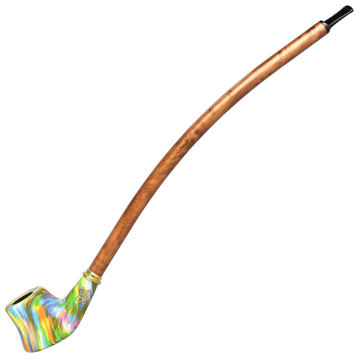 Pulsar Shire Pipes The Komezuka | Volcano Churchwarden Rainbow Wood Pipe - Headshop.com