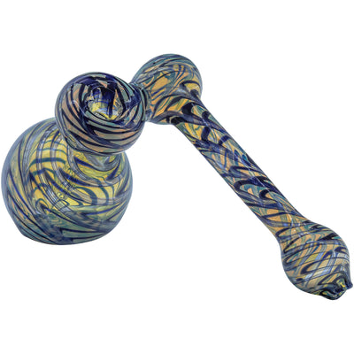 LA Pipes "Colored Sidecar" Fumed Sidecar Bubbler Pipe (Various Colors) - Headshop.com