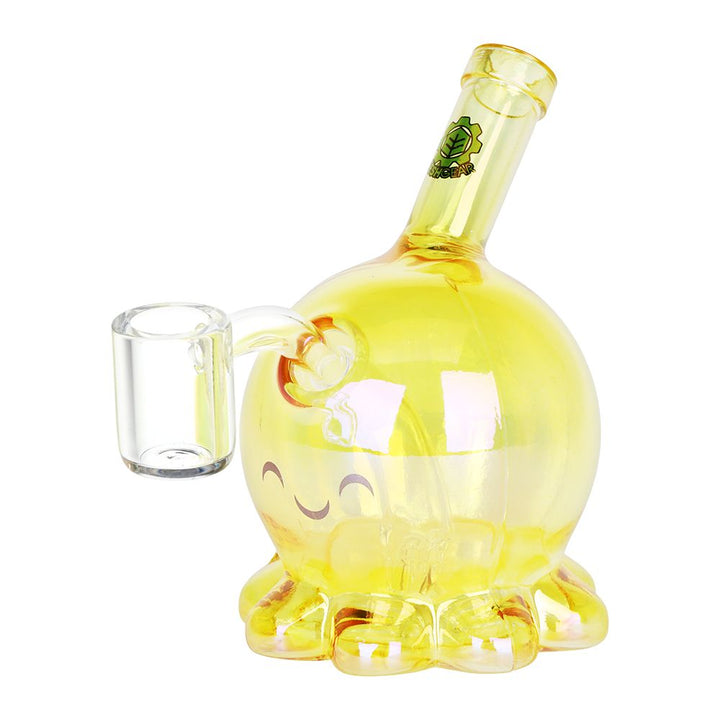 SeshGear Sweet Octopus Neon Glass Dab Rig - 3.75" / 10mm F / Colors Vary - Headshop.com