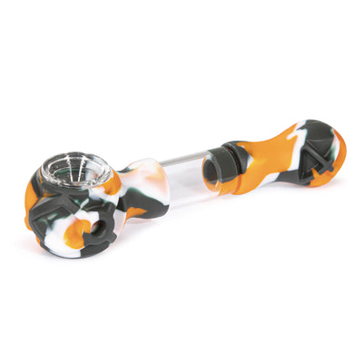 Hybrid Silicone and Glass Spoon with Translucent Chamber by 3 Gates Global - Headshop.com