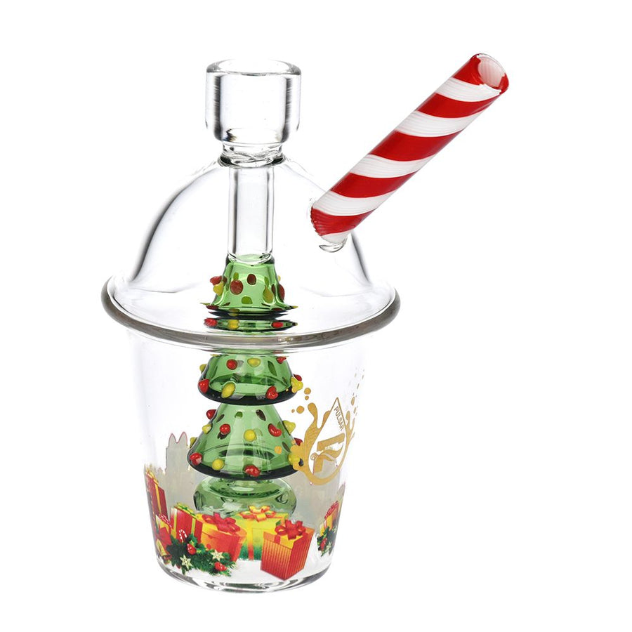 Pulsar Christmas Tree Glass Bubbler Pipe - 6" - Headshop.com