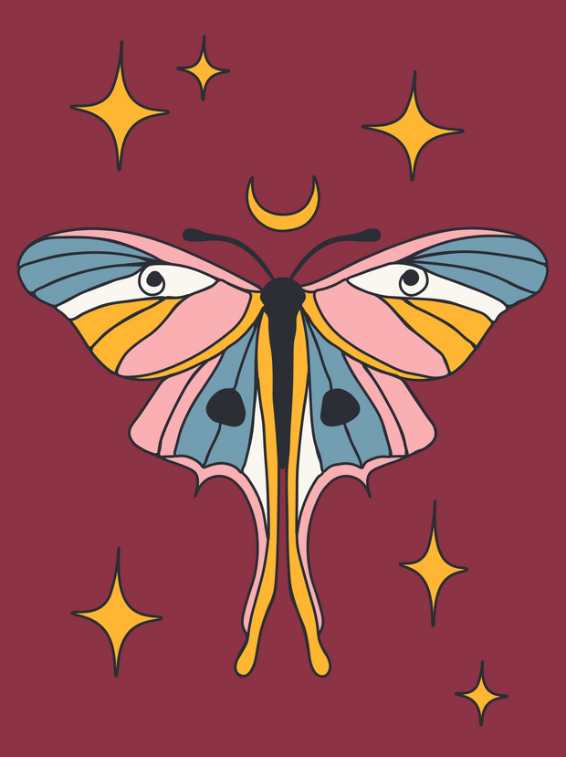 Velcro Label - LUNA MOTH - Headshop.com