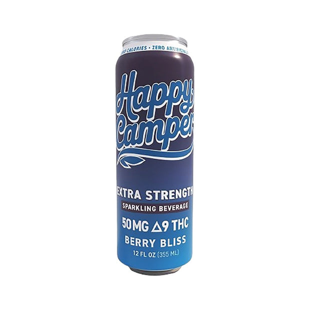 Happy Camper D9 THC Sparkling Beverage | 12oz | 50mg | 12ct Case