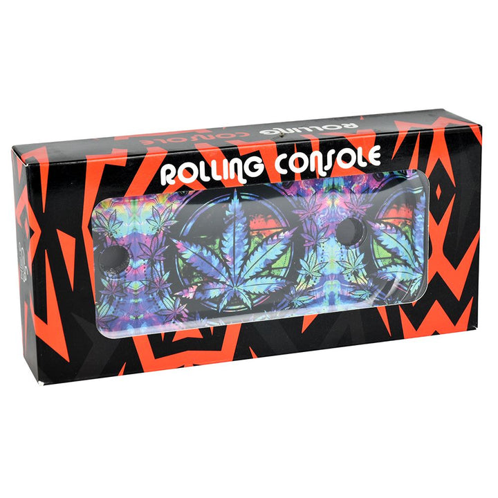 Elevated Metal Rolling Tray & Cone Loader Kit - Tie Dye Leaf - Headshop.com