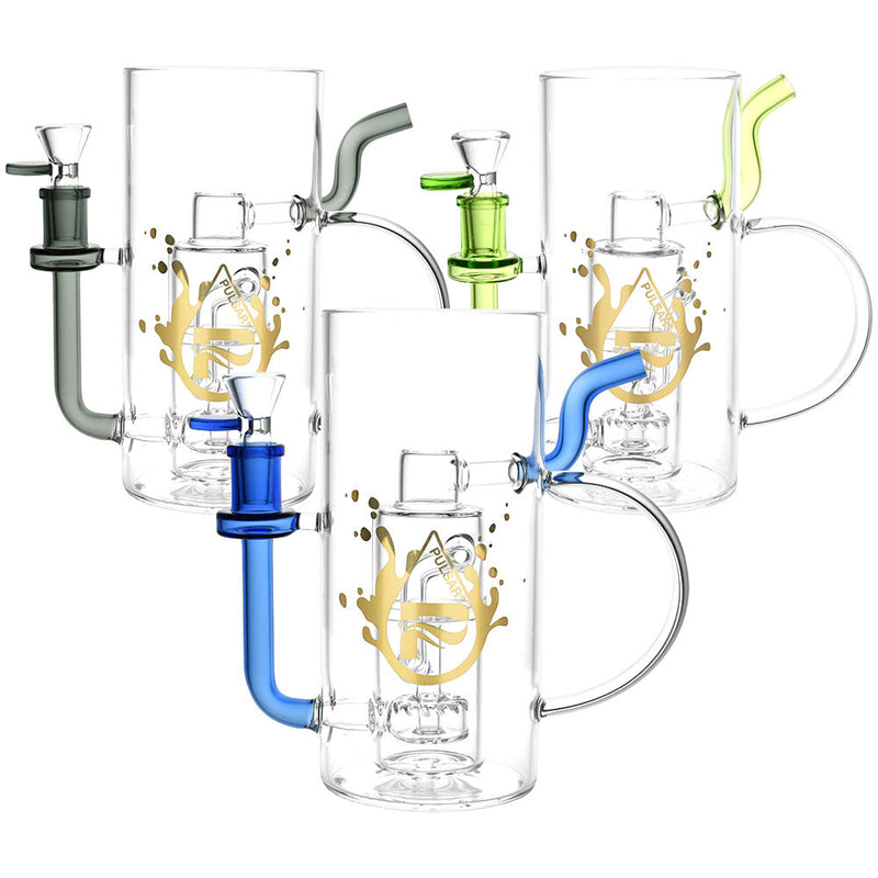 Pulsar Drinkable Beer Mug Recycler Water Pipe | 7" | 14mm F - Headshop.com