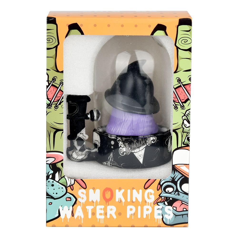 Spooky Witch Bell Jar Water Pipe - 5.5" / 14mm F - Headshop.com