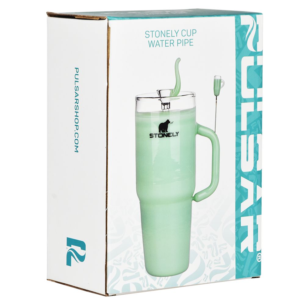 Pulsar Stonely Cup Glass Water Pipe | 8.5" | 14mm F - Headshop.com