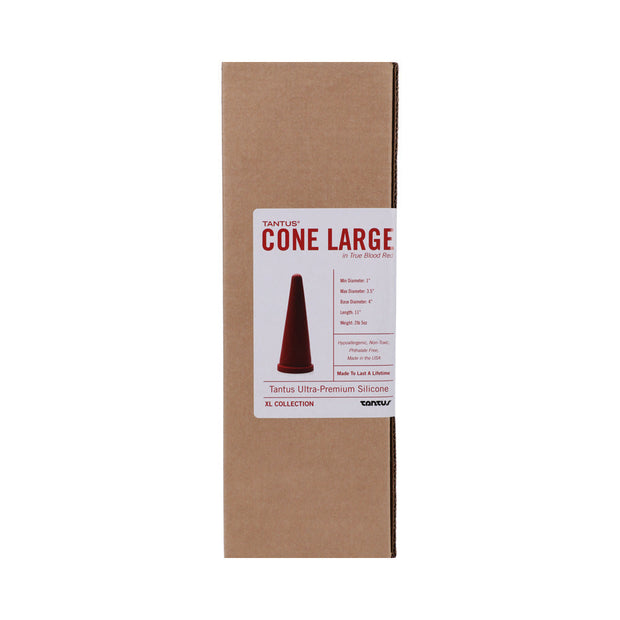 Tantus Cone Large Dildo Ruby (Box) - Headshop.com