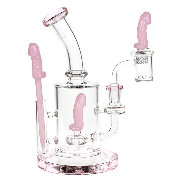 SeshGear Danger Noodle Glass Dab Rig Set - 8.25" / 14mm F