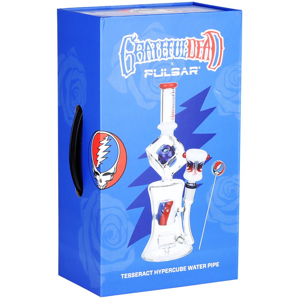Grateful Dead x Pulsar Tesseract Hypercube Glass Water Pipe - Headshop.com