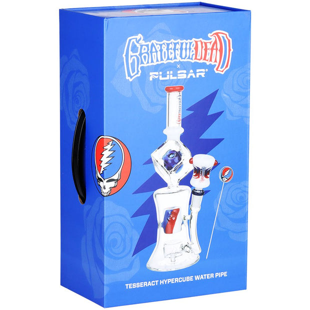Grateful Dead x Pulsar Tesseract Hypercube Glass Water Pipe - Headshop.com