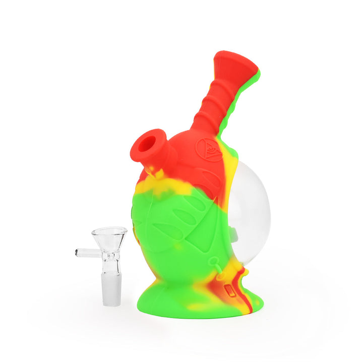 Ritual - 7.5'' Silicone Astro Bubbler - Rasta - Headshop.com