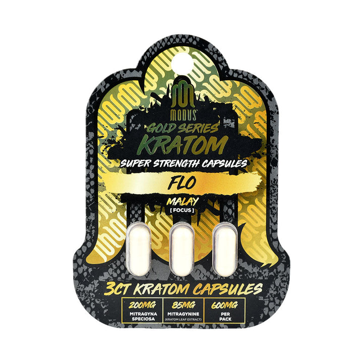 Modus Gold Series Kratom Capsules | 600mg | 3pk | 10pc - Headshop.com